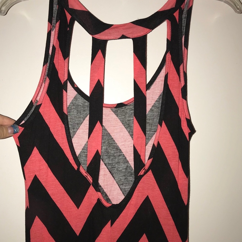 Girls pink and black high low dress medium TILLYS